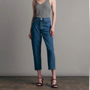 Rag & Bone High Waisted Barrel Leg Jean